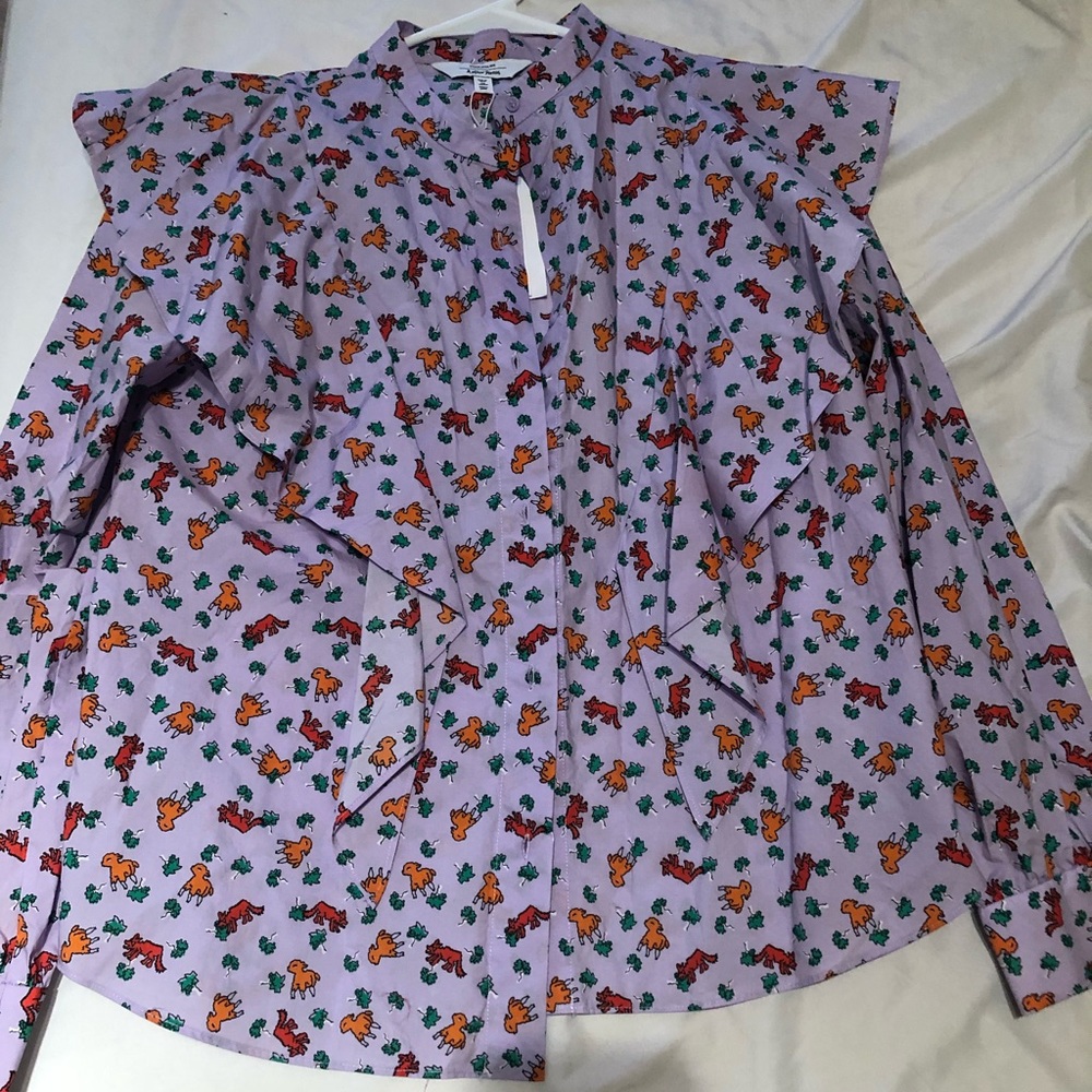 & other stories NWT lilac blouse size 6